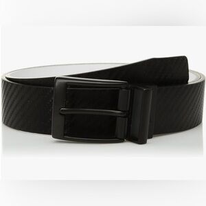 Nike men’s reversible leather black white belt black buckle size 40